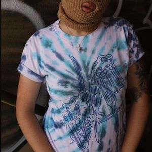 Tie Dyed 1 of 1 Freddy Kruger LA Dodgers T-shirt